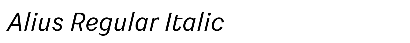 Alius Regular Italic image
